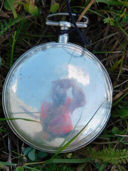 Celostříbrné anglické kapesní hodinky Špindlovky - 2