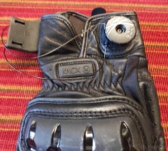 Krátké moto rukavice Knox ORSA MK1, kožené vel. S - 2