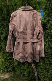 JARNÍ/PODZIMNÍ KABÁTEK-LÁTKA V IMITACI KŮŽE,vel.46 - 2