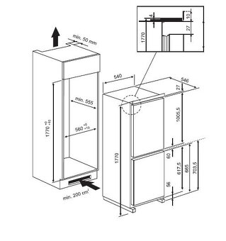 Vestavná lednice s mrazákem Whirlpool ART 471/4 - 2