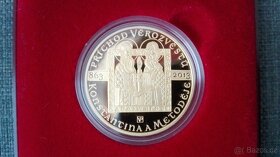 Zlatá 10 000 Kč - VĚROZVĚSTOVÉ KONSTANTIN A METODĚJ - PROOF - 2