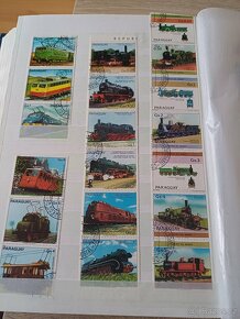 Predám známky - vlaky - Paraguay - 2