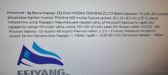 Digitální DC voltmetr seřiditelný-nové - 2