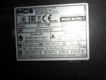 Plynové topidlo MASTER BLP73M, výkon 73 KW, - 2