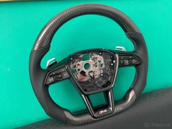 AUDI VOLANT KARBONOVY A6 A7 C8 Q8 S8 SQ8 E-TRON - 2
