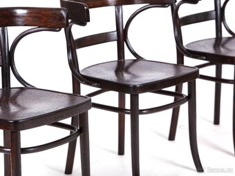 4x prvorepubliková křesílka, židle THONET - 2
