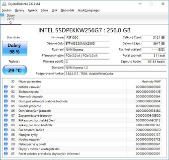 SSD Intel 600P NVMe (256 GB) M.2 - 2