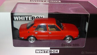 Škoda 105 L WHITEBOX 1:24 - ČERVENÁ - 2
