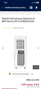 Mobilní klimatizace Rohnson R-885 Genius Wi-Fi - 2