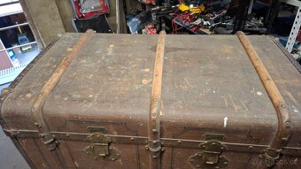 Lodní kufr kožený - 2