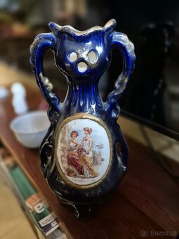 Hodiny a vaza - secesni - 2