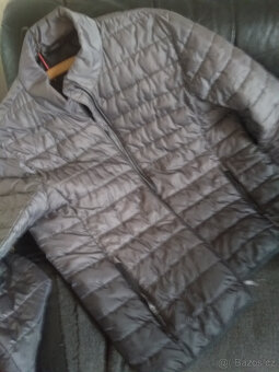 Pánská bunda zateplená, světle šedá do tmavé - 2