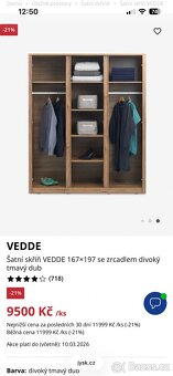 Šatní skříň Vedde Jysk - 2