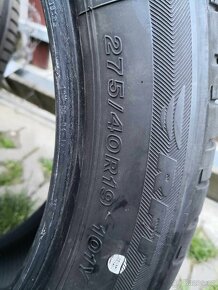 Prodám letní pneu Bridgestone RFT 245/45 R19 , 275/40 R19 - 2