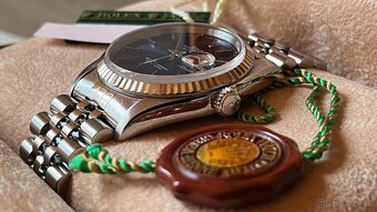 ♛ Rolex Datejust 16234 Modrý Sunburst, Bílé Zlato 🇨🇭 - 2