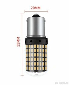 LED autožárovka, 144 led CANBUS P21W bílá nebo oranžová - 2