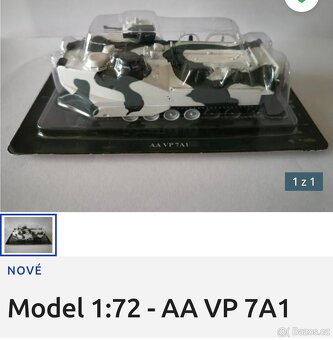 Modely tanků a jiné vojenské techniky 1/72 - 2