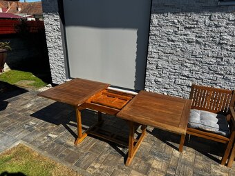 Teak stůl GENTLE 150-200 x 90cm , - 2