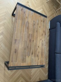 Kovový konferenční stolek STEEL WOOD - 2