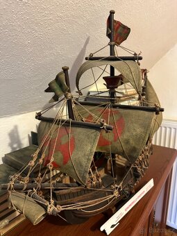 Prodám model dřevěné lodi Santa Maria 1402 - 2