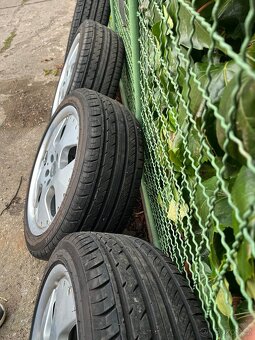 Alu značky FLW 7jx17 ET-30+pneu 215/45 5x100 - 2