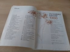 Zemědělský kalendář - rok 1988 - 2