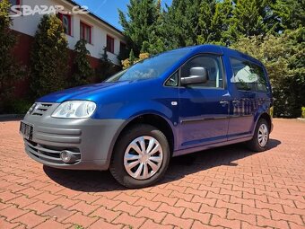 VW Caddy 1.9TDI 77kW,bez DPF a koroze,tažné,klima - 2