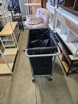 Nový mobilní koš na prádlo 2x70 litrů - 2