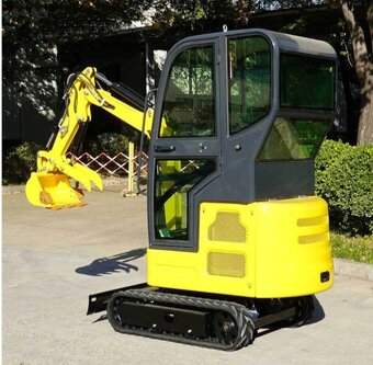 minibagr s kabinou, kabinový bagr, motor Kubota - 2