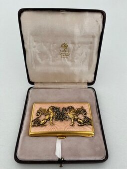 Faberge КO Imperial Militär Guilloche Emaile Zigaretten E - 2