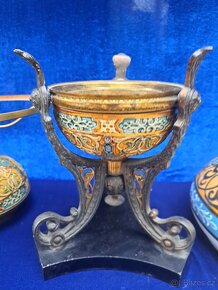 Petrolejová lampa orient. motiv - 2