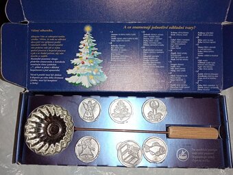 Vánoční sada pro lití olova. - 2