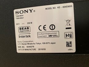 TV 65“ 4k Sony Bravia 65XE9005 - 2