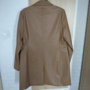 Kožený kabát vel-42,značka-Amísu,Nový 6 x foto - 2