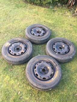 8ks Plechové disky 5x100 s pneu 165/70 R14 - 2
