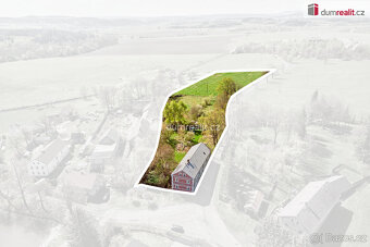 Rodinný dům s hospodářským zázemím a pozemky 14973 m2, Těšet - 2