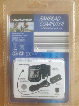 Cyklocomputer tachometr BIKEmate se solárním panelem kabeláž - 2