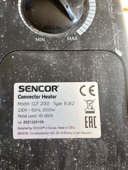 3x elektrický přímotop (2x Sencor a 1x Technotherm) - 2