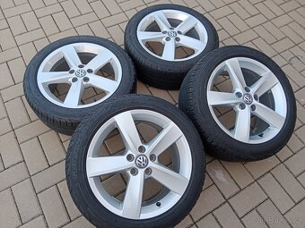 alu kola 5x100 r16 VW Polo a letní 215/45/16 - 2