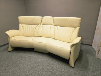 Nový polohovací gauč HIMOLLA 4010 kůže krém - 2