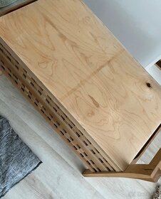 Dřevěná / bambusová úložná lavice - 2