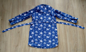 Šaty dívčí tm. modré s páskem vel. 134 - 2