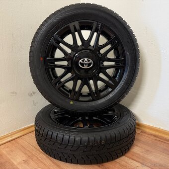 NOVÁ TOYOTA AYGO 4x100 R15 ET35+ZIMNÍ 165/60R15 8,5mm BLACK - 2