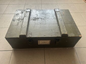 Dřevěná vojenská bedna ČSLA / AČR armádní - 2