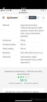 Sedačka Alva z Bonami - 2