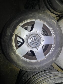 Prodám lité disky 5x100 ET38 s pneumatikami 195/65 R15 91H - 2