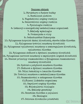Maturitní otázky z biologie - 2