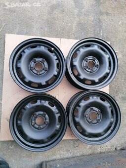 Plechové disky 14" 5X100 J6.0 ET 37 Škoda VW Seat - 2