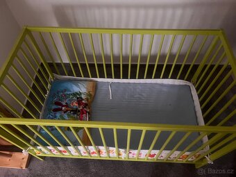Dětská postýlka IKEA + matrace a mantinel - 2