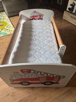 Postýlka 70x140 HASIČI + matrace - 2